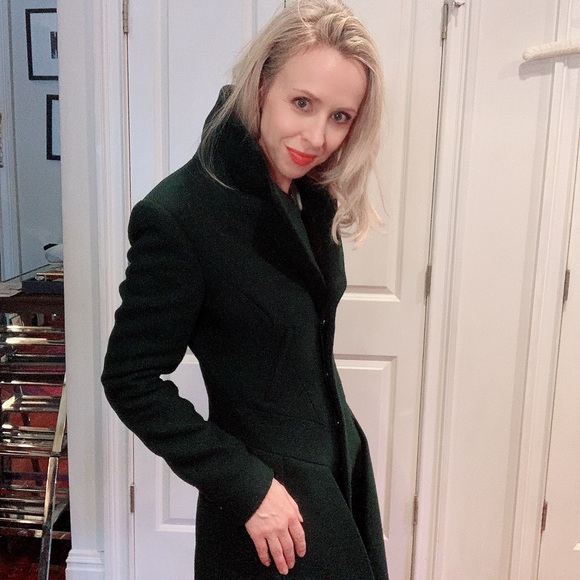 STUNNING Reiss green wool winter coat - Picture 12 of 17